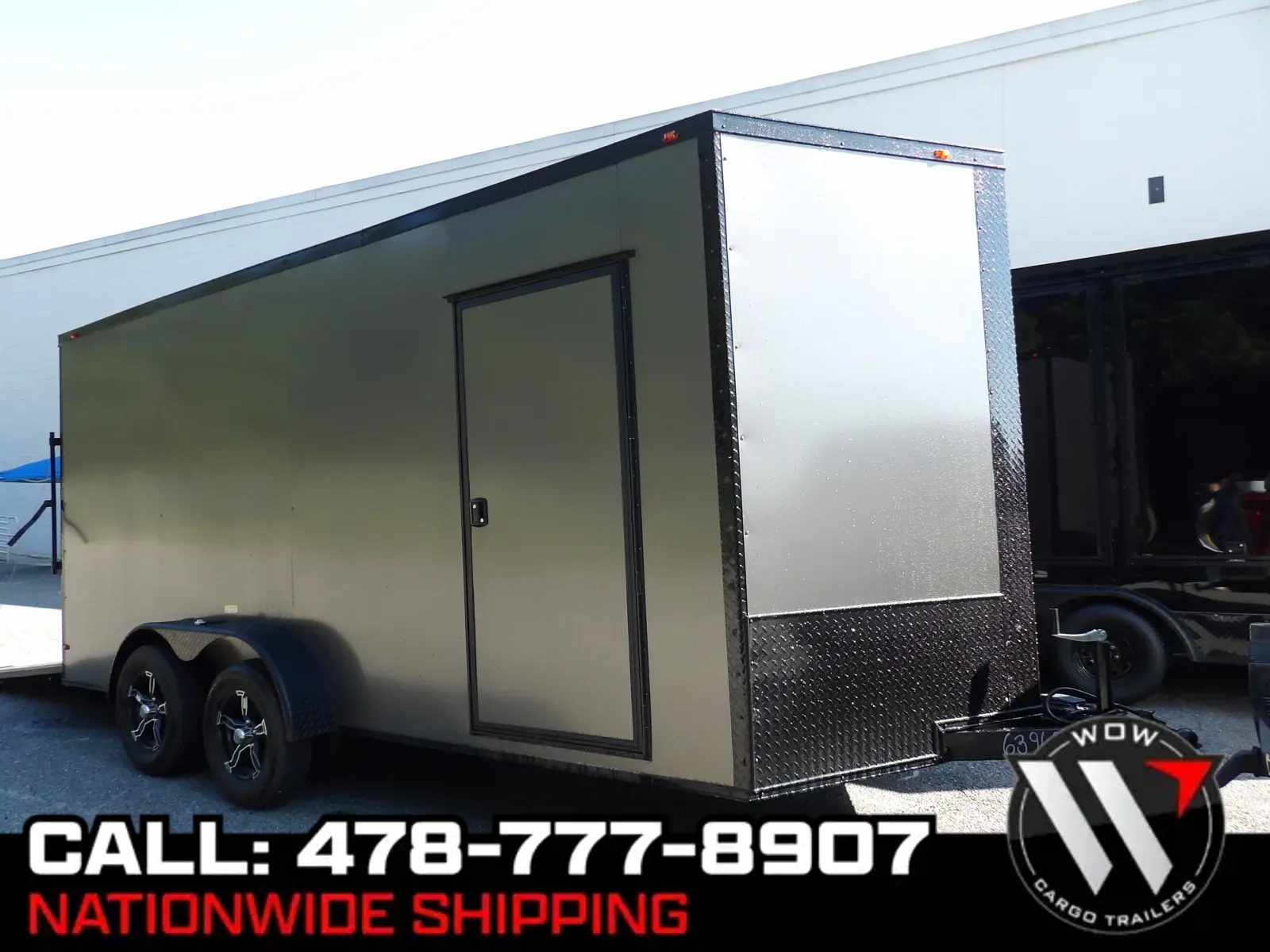 Black 2026 South GA Cargo 7X16 35K Charcoal Blackout for sale in Cochran, GA