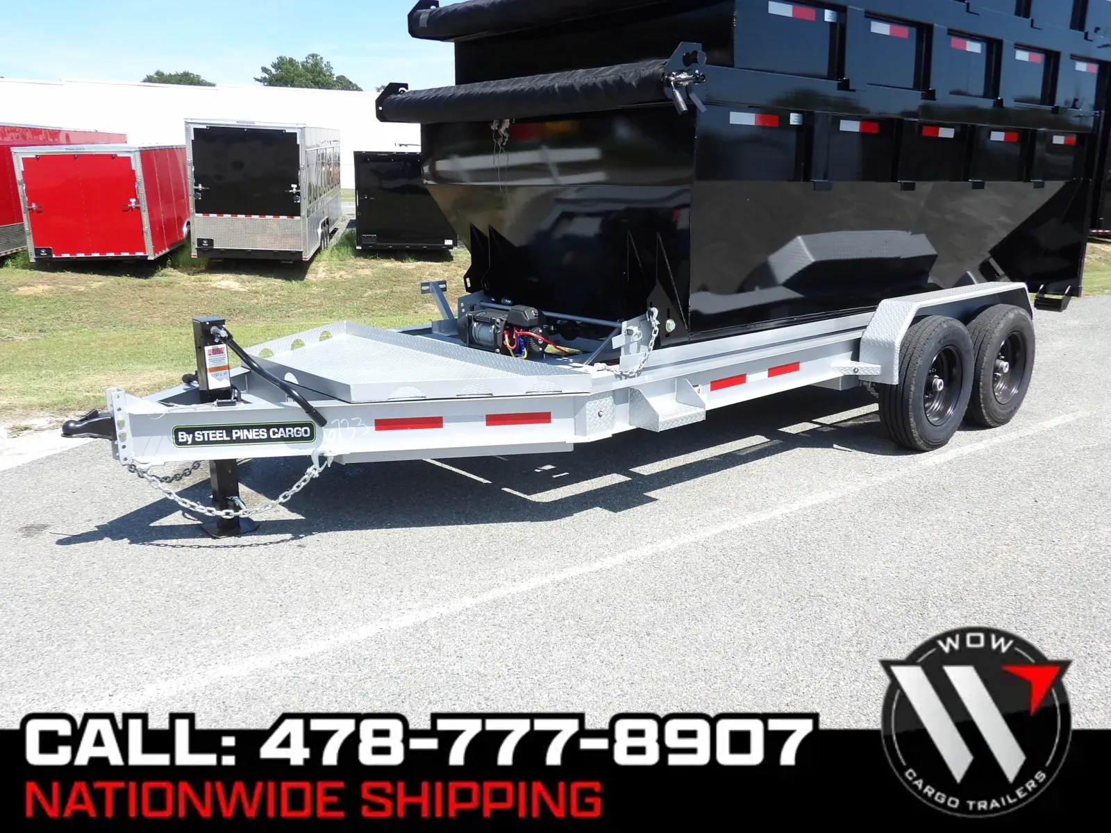 Silver 2026 Steel Pines Cargo BP Roll Off for sale in Cochran, GA