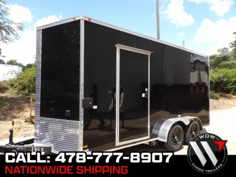 Black 2026 All World Trailers 7X16 for sale in Cochran, GA