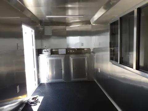 Another view of 2026 All World Trailers 7X16 for sale in Cochran, GA at WOW Cargo Trailers