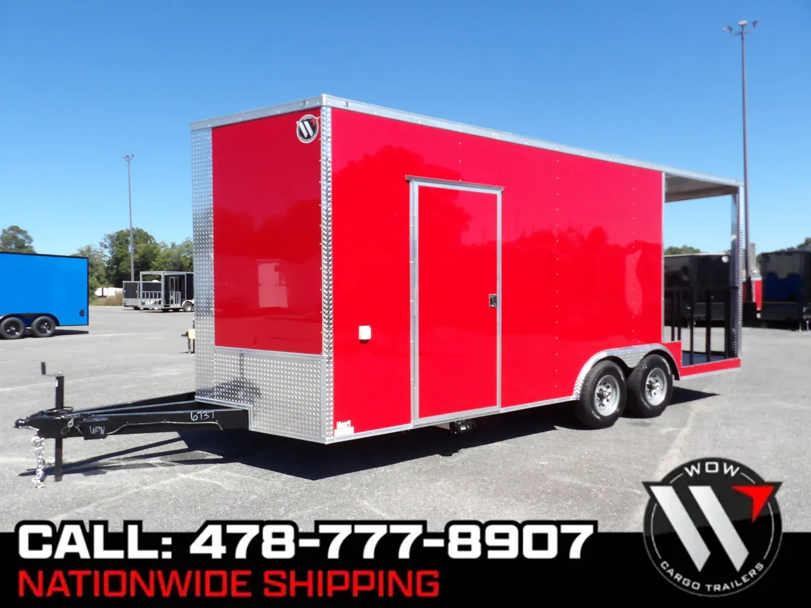 Red 2025 Steel Pines Cargo 8.5X20 Enclosed for sale in Cochran, GA