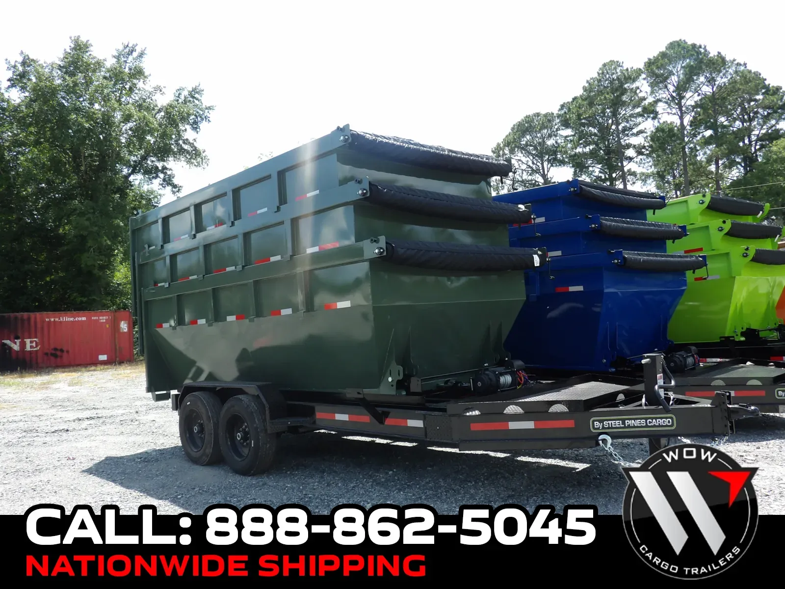 2025 Steel Pine 7x14 Military Green Container for sale in Cochran, GA
