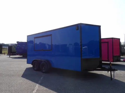 Another view of 2026 Steel Pines 7X16 Enclosed for sale in Cochran, GA at WOW Cargo Trailers
