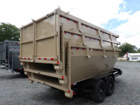 Another view of 2026 Steel Pines 7x14 Desert Tan Container for sale in Cochran, GA at WOW Cargo Trailers