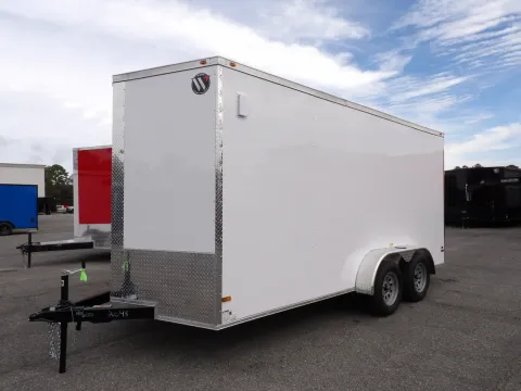 Photos of 2026 All World 7X16 Enclosed for sale in Cochran, GA at WOW Cargo Trailers