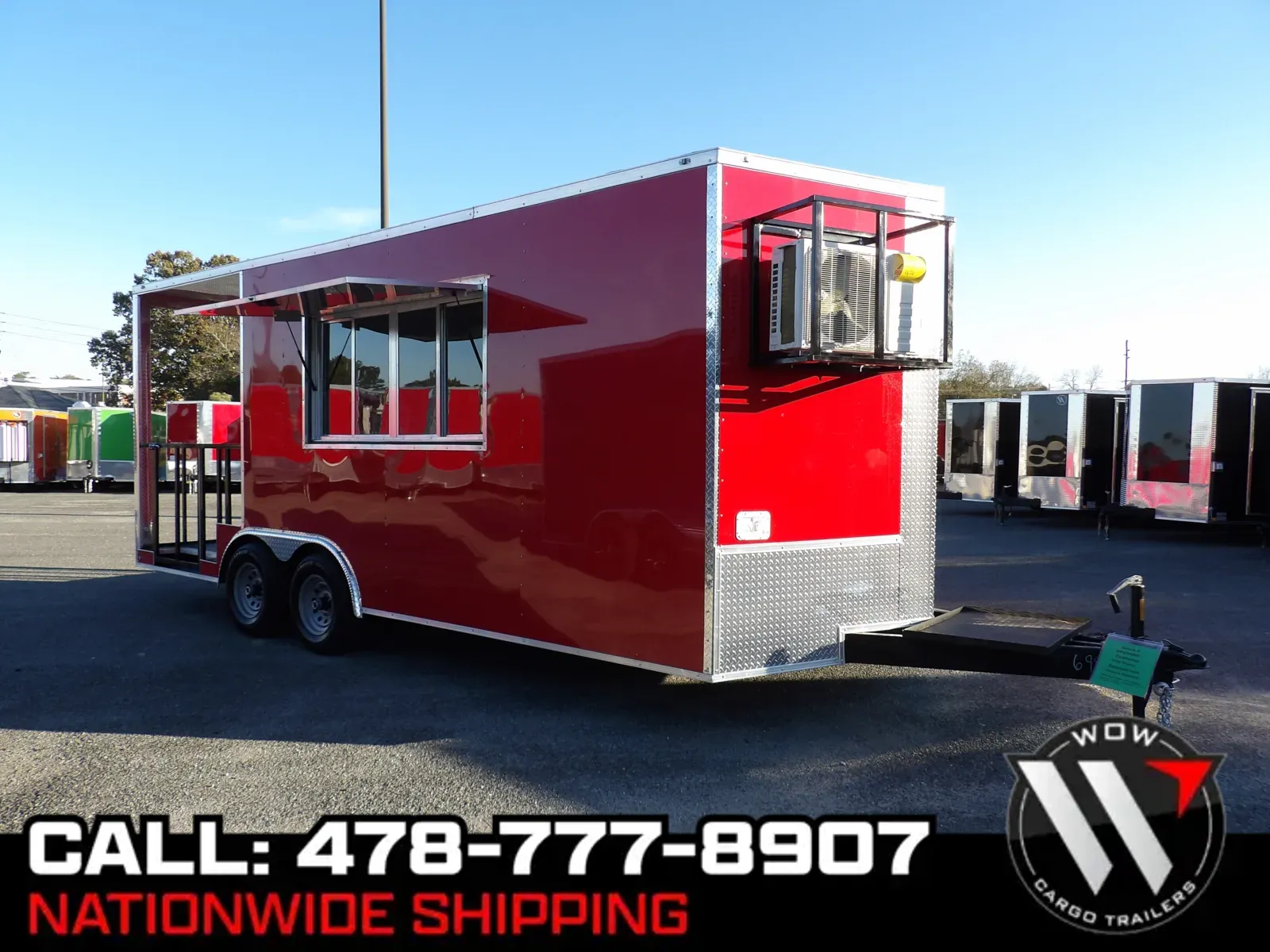 Red 2025 Steel Pines 8.5X20 Enclosed for sale in Cochran, GA