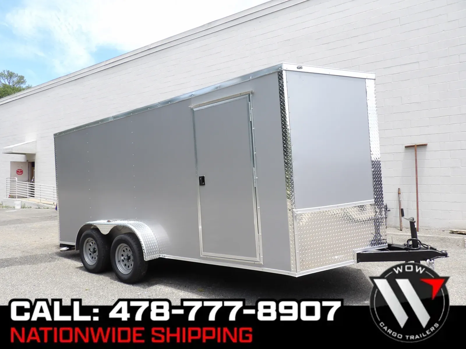 Silver 2025 Steel Pines Cargo 7X16 Enclosed for sale in Cochran, GA
