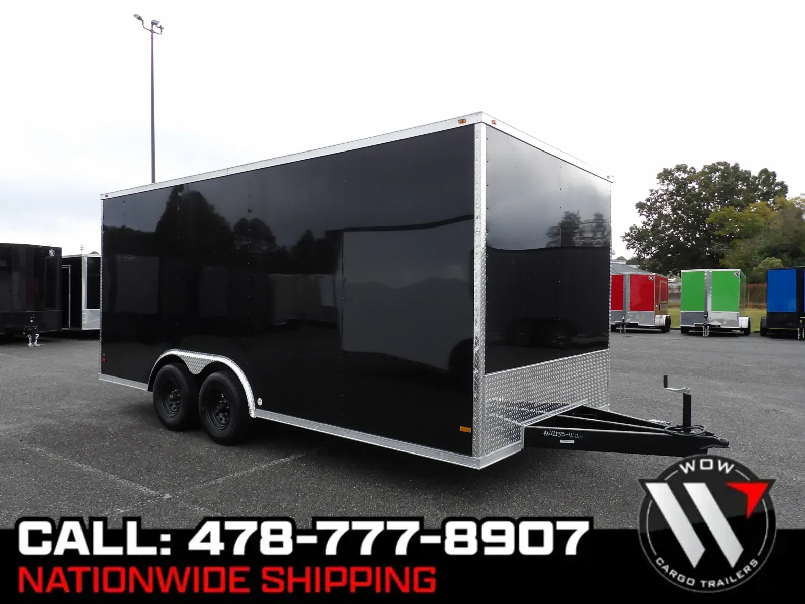 Black 2026 All World 8.5X18 Enclosed for sale in Cochran, GA
