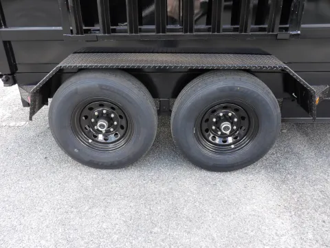 Another view of 2026 Steel Pines 7X14 Dump for sale in Cochran, GA at WOW Cargo Trailers