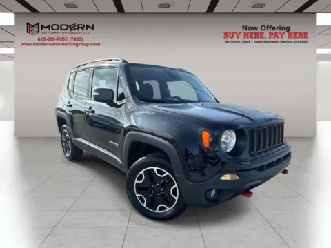 Black 2017 JEEP RENEGADE TRAILHAWK for sale in Lafayette, TN