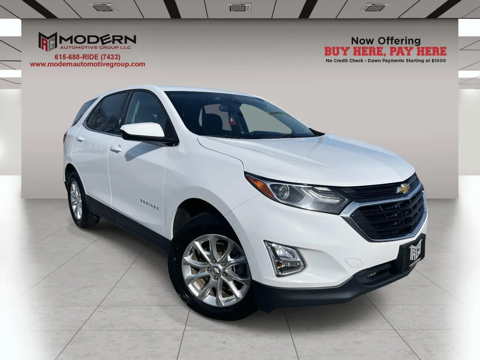 White 2020 CHEVROLET EQUINOX 1LT for sale in Lafayette, TN