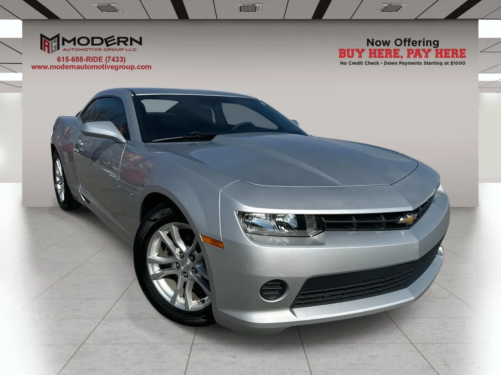 Silver 2015 CHEVROLET CAMARO LS for sale in Lafayette, TN