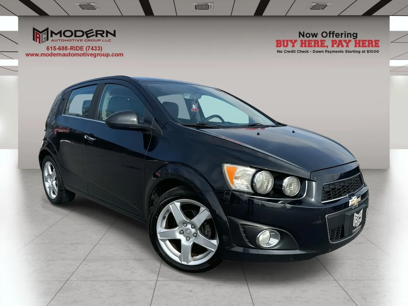 Black 2015 CHEVROLET SONIC LTZ for sale in Lafayette, TN