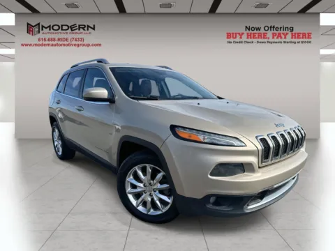 Beige 2014 JEEP CHEROKEE LIMITED for sale in Lafayette, TN