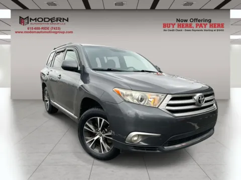 Gray 2013 TOYOTA HIGHLANDER SE for sale in Lafayette, TN