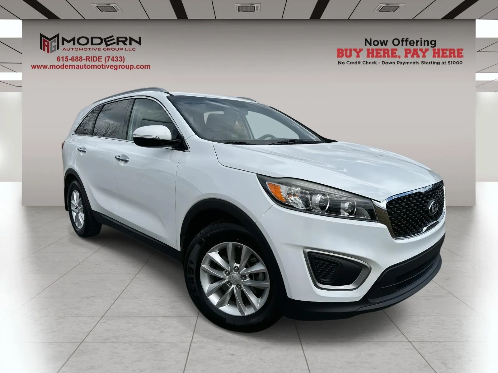 White 2016 KIA SORENTO LX for sale in Lafayette, TN