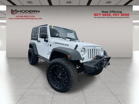 White 2016 JEEP WRANGLER SPORT for sale in Lafayette, TN