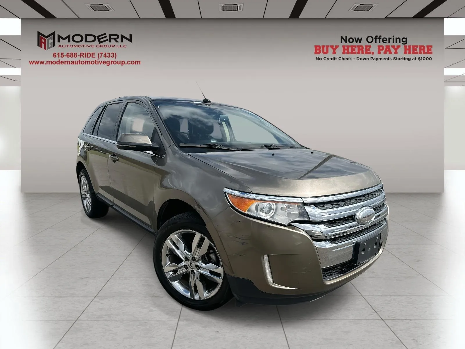 Gray 2013 FORD EDGE LIMITED for sale in Lafayette, TN