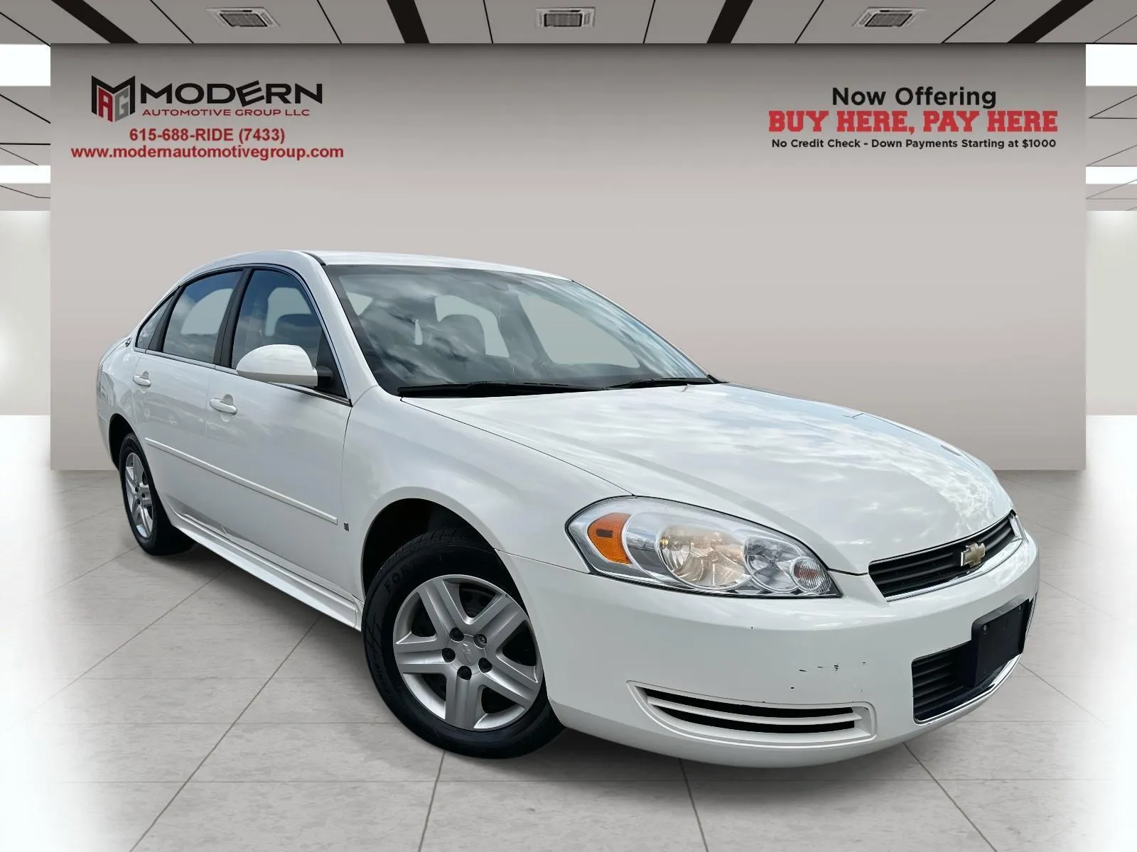 White 2009 CHEVROLET IMPALA LS for sale in Lafayette, TN