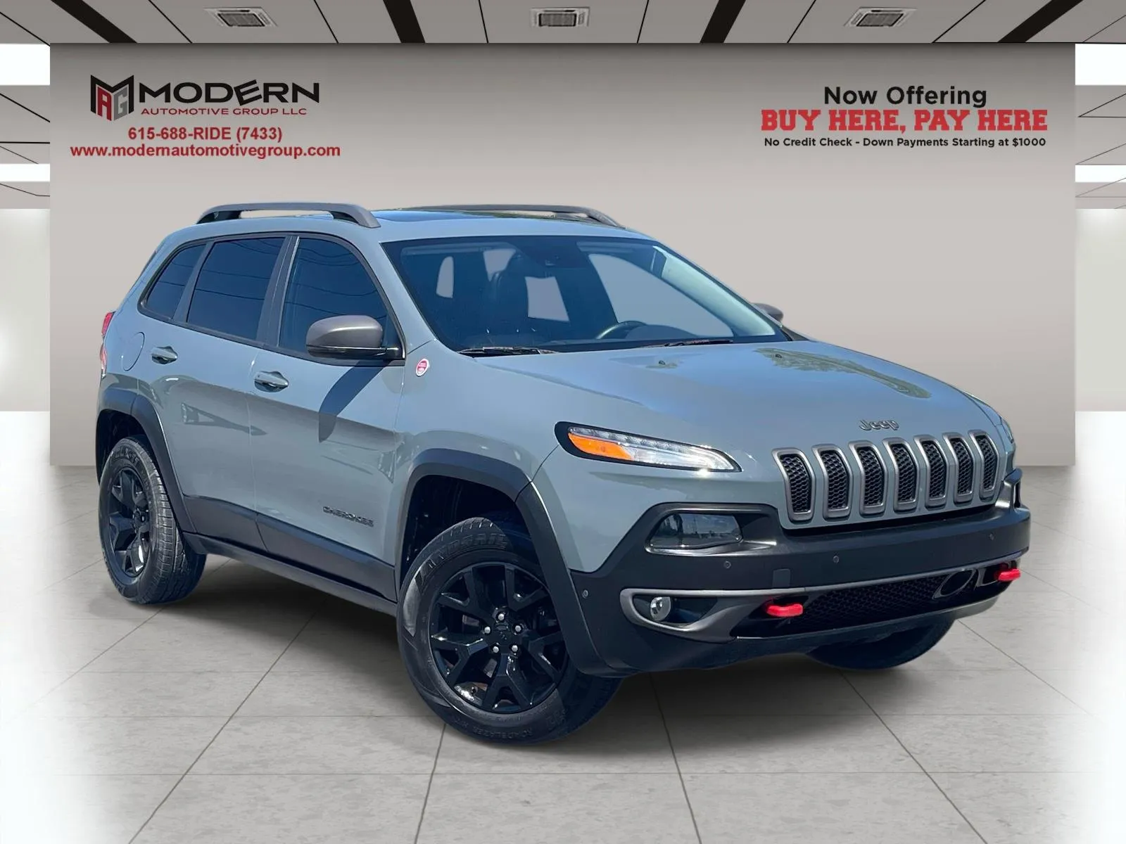 Gray 2014 JEEP CHEROKEE TRAILHAWK for sale in Lafayette, TN
