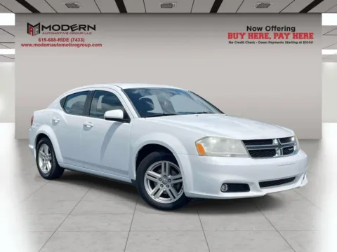 White 2013 DODGE AVENGER SXT for sale in Lafayette, TN