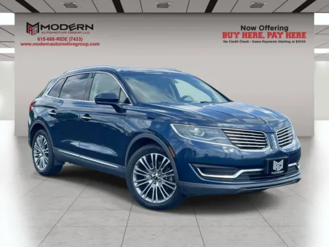 Blue 2017 LINCOLN MKX RESERVE for sale in Lafayette, TN