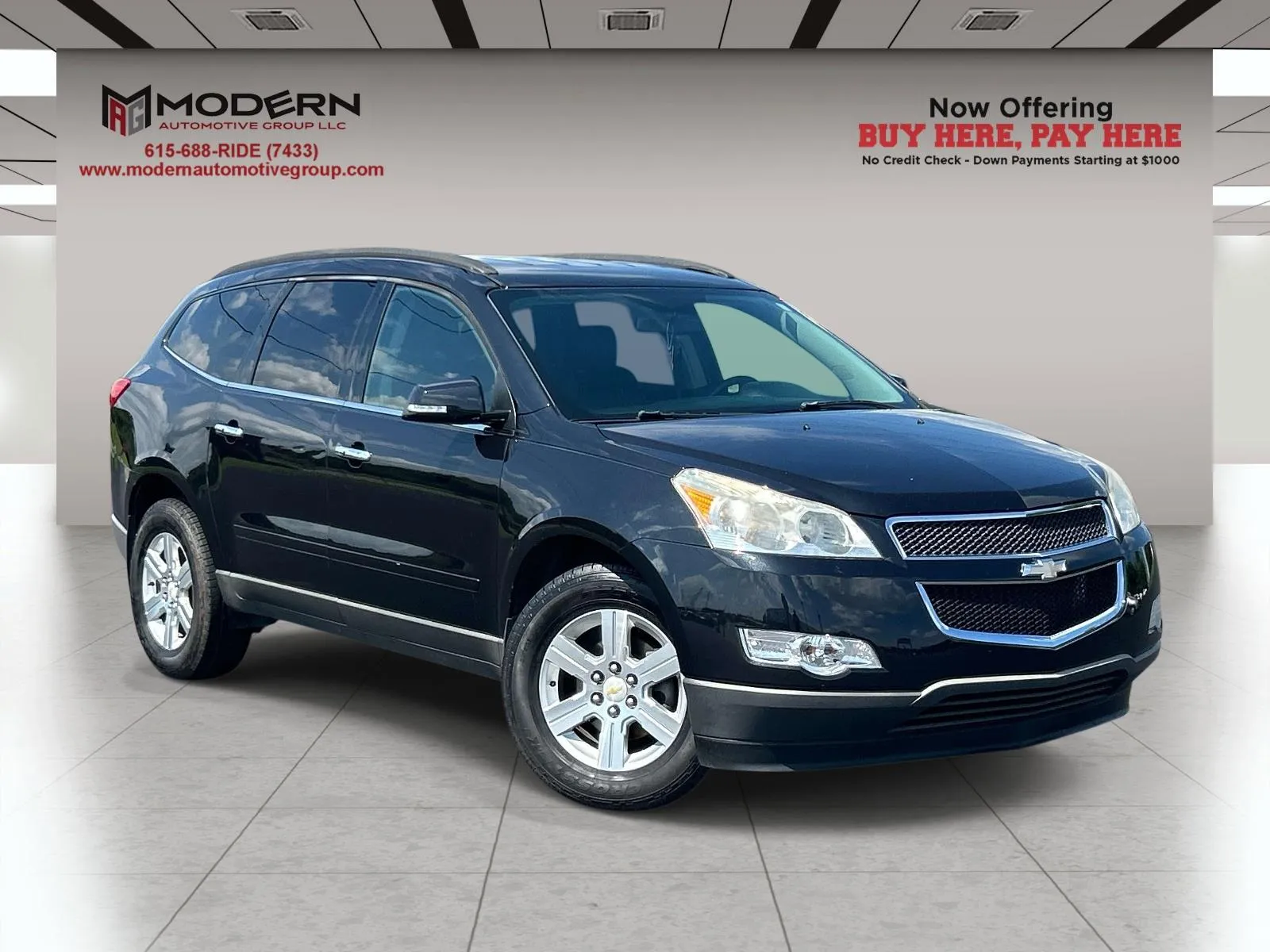 Black 2012 CHEVROLET TRAVERSE 1LT for sale in Lafayette, TN