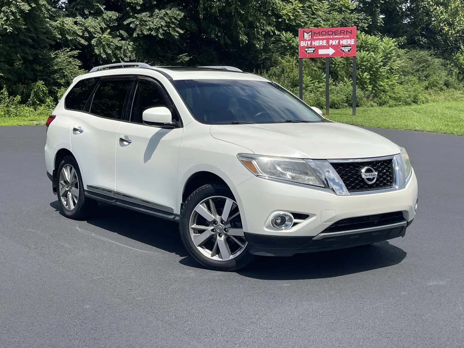 White 2015 NISSAN PATHFINDER PLATINUM for sale in Lafayette, TN