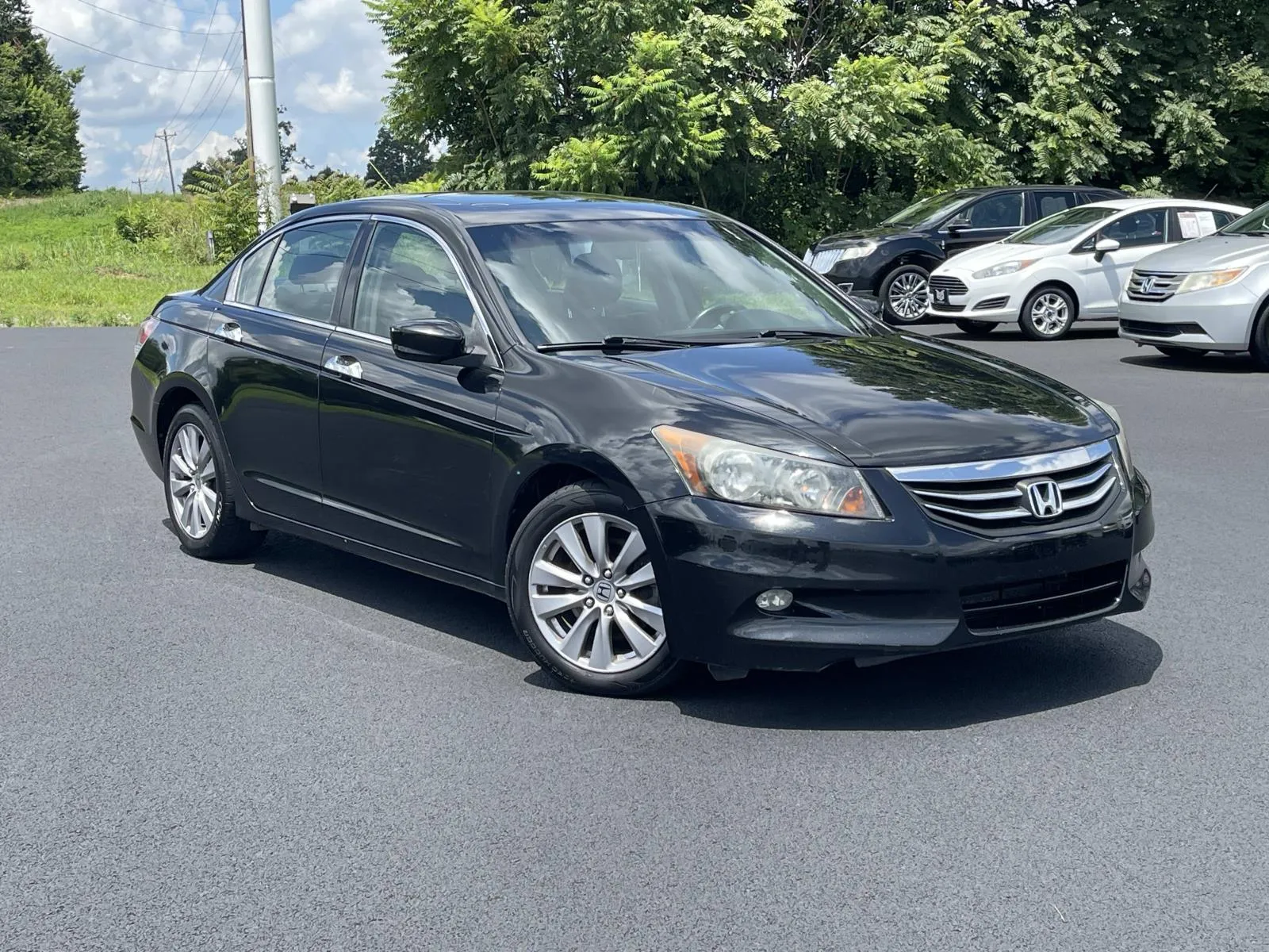 Black 2012 HONDA ACCORD EX-L for sale in Lafayette, TN