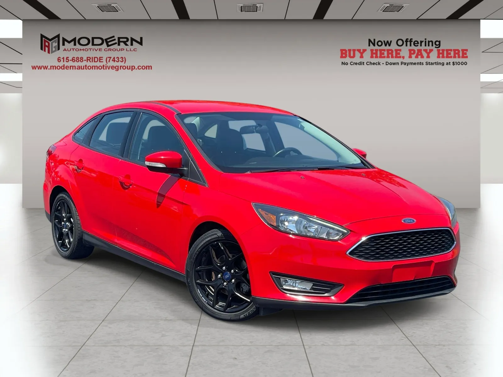 Red 2016 FORD FOCUS SE for sale in Lafayette, TN
