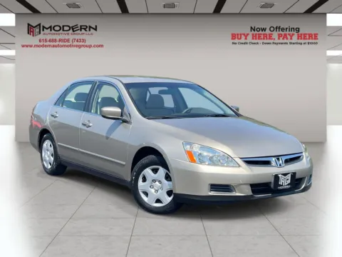 Gold 2007 HONDA ACCORD LX for sale in Lafayette, TN