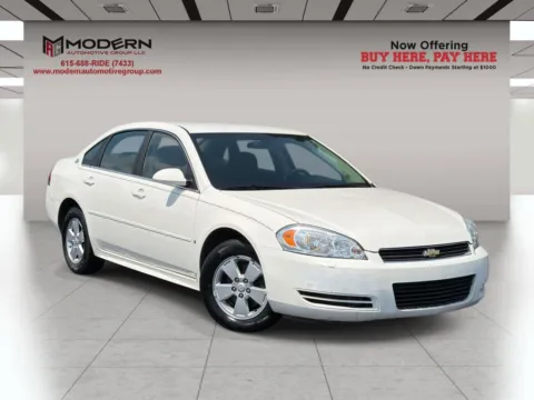 White 2009 CHEVROLET IMPALA LT for sale in Lafayette, TN