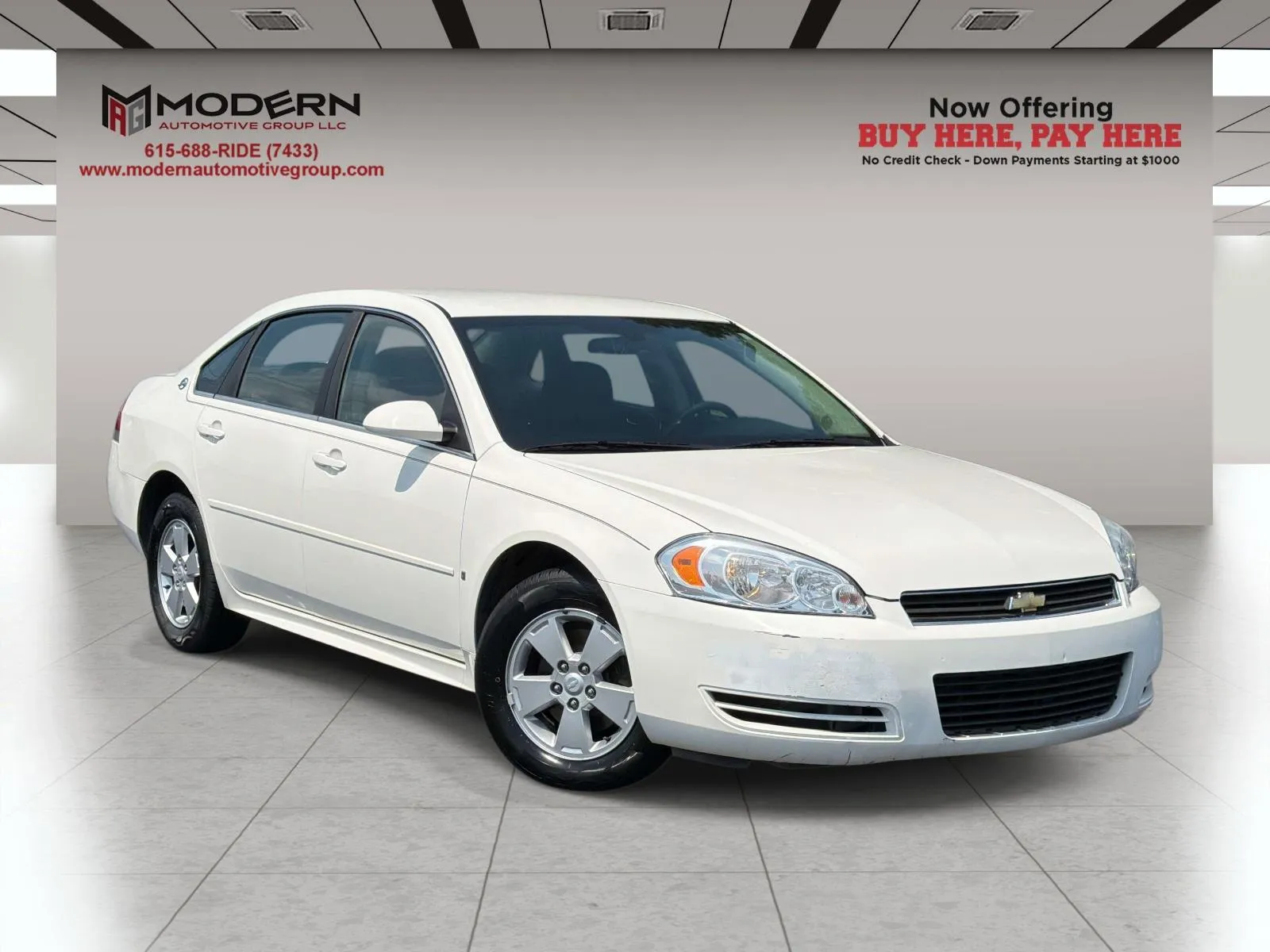 White 2009 CHEVROLET IMPALA LT for sale in Lafayette, TN