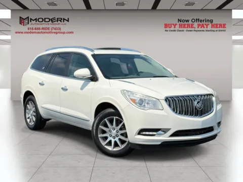 White 2015 BUICK ENCLAVE LEATHER for sale in Lafayette, TN