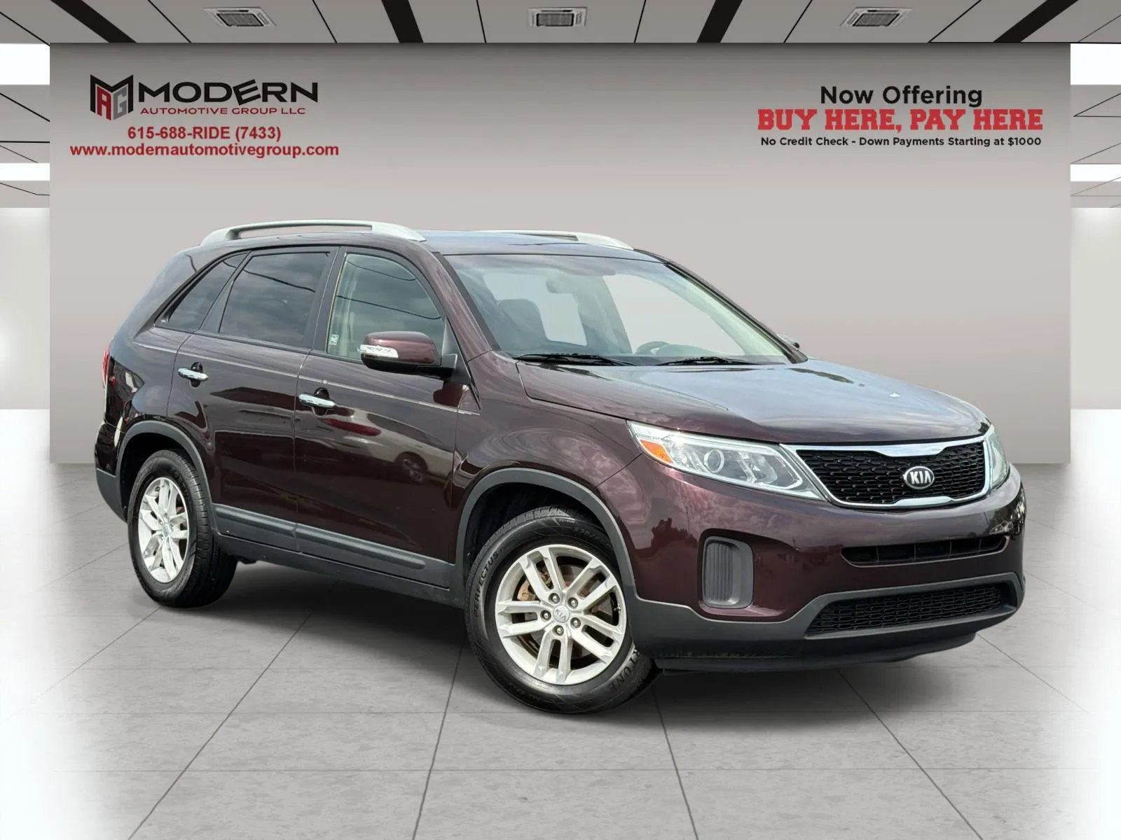 Red 2014 KIA SORENTO LX for sale in Lafayette, TN