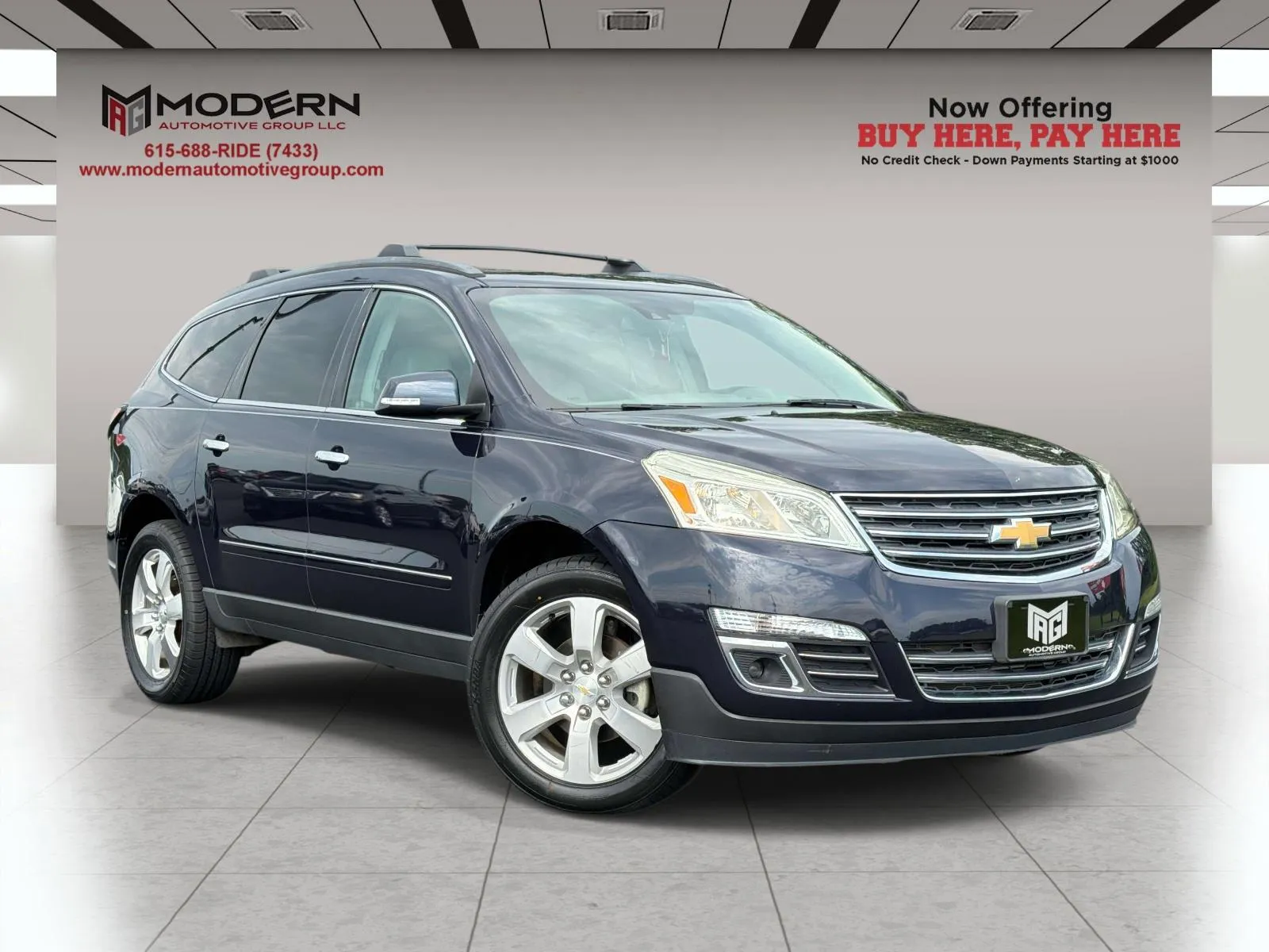 Blue 2017 CHEVROLET TRAVERSE PREMIER for sale in Lafayette, TN