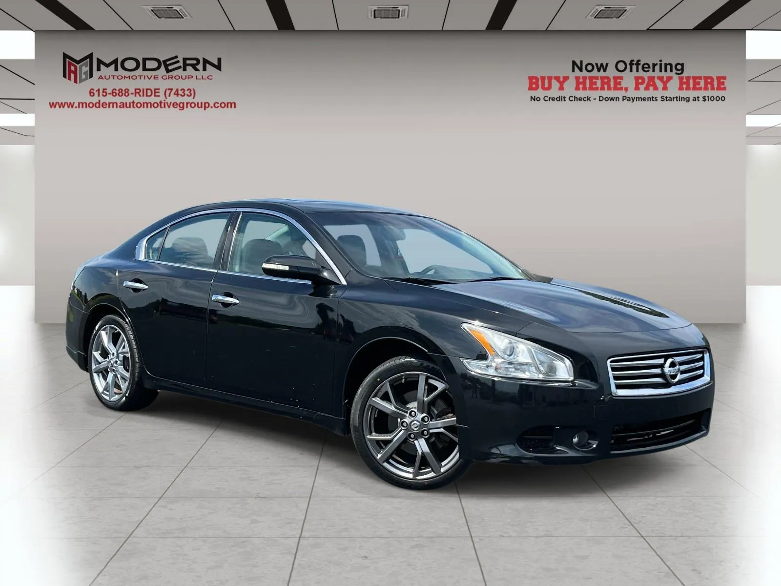 Black 2014 NISSAN MAXIMA 3.5 SV for sale in Lafayette, TN
