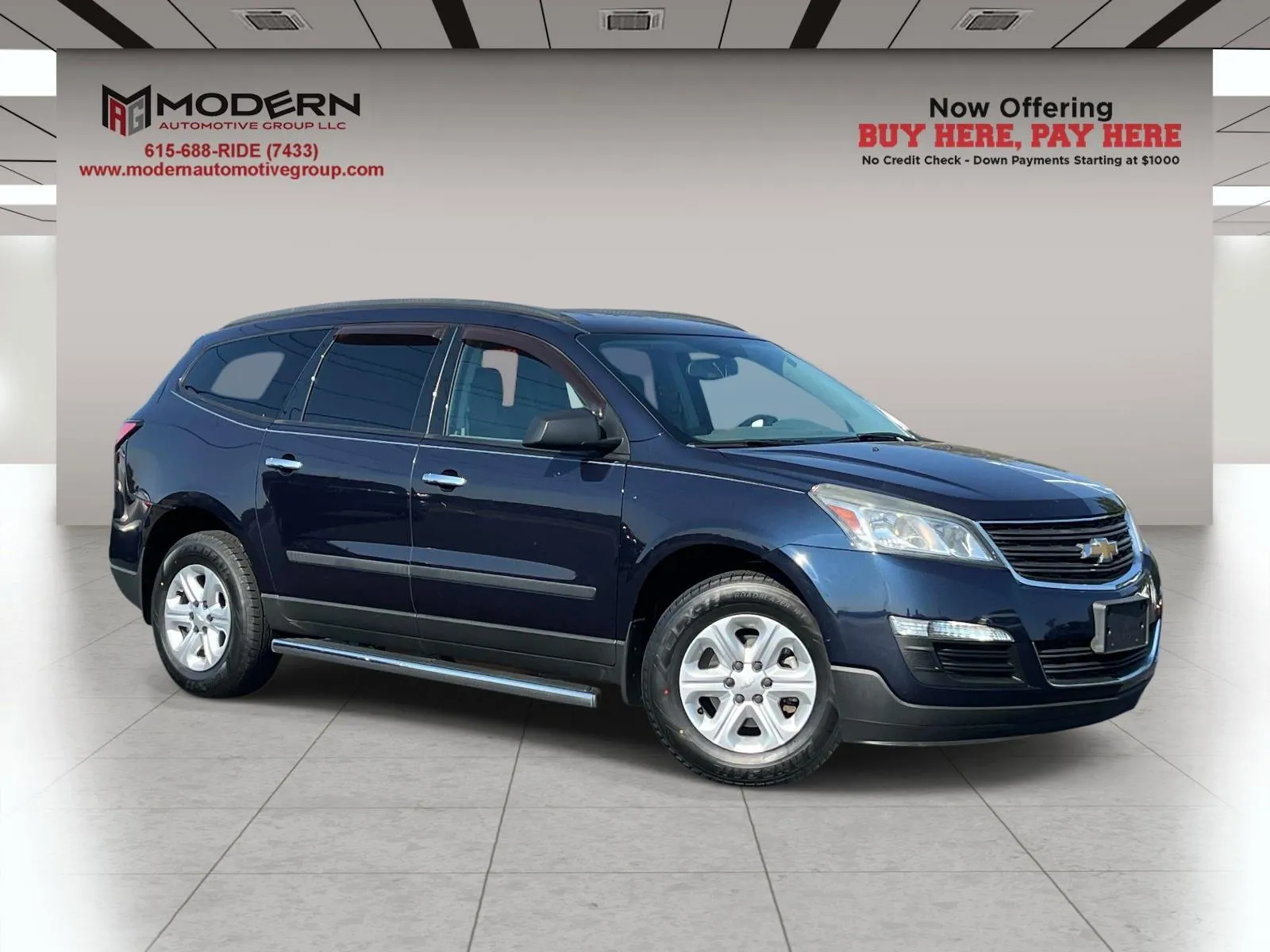 Blue 2015 CHEVROLET TRAVERSE LS for sale in Lafayette, TN