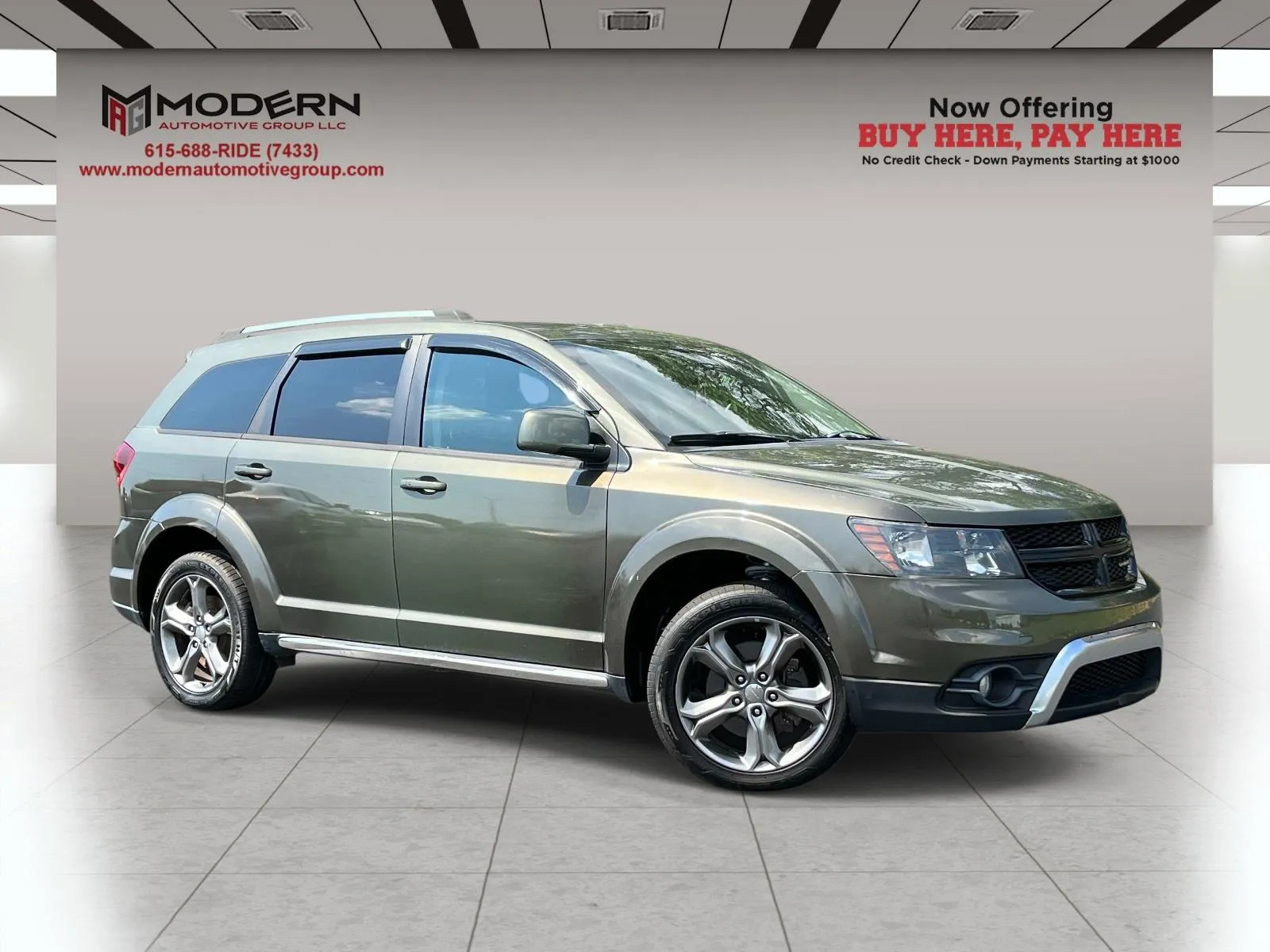 Green 2016 DODGE JOURNEY CROSSROAD for sale in Lafayette, TN