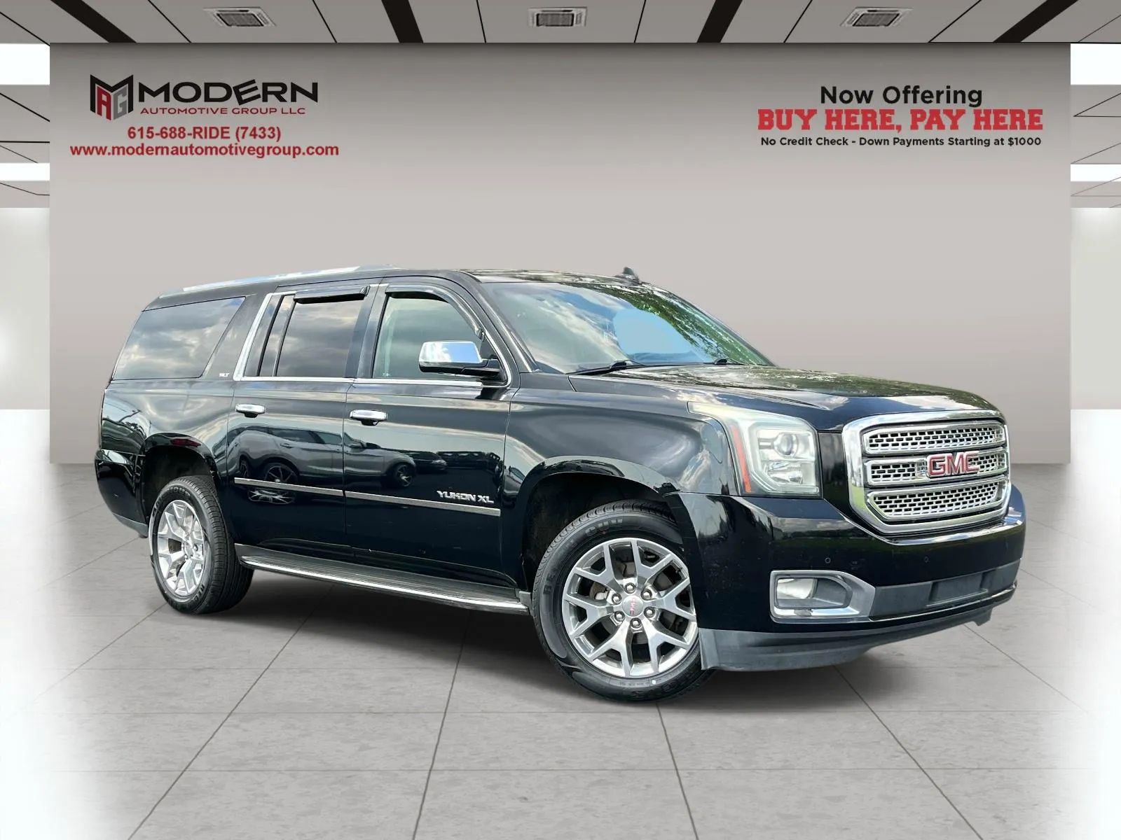 Black 2016 GMC YUKON XL SLT for sale in Lafayette, TN