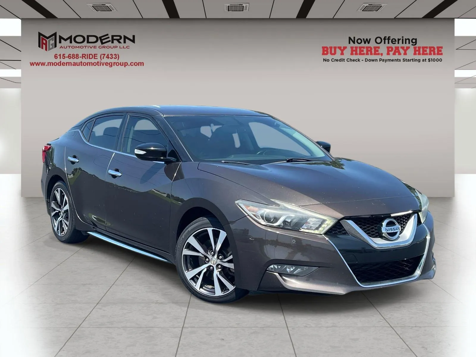 Brown 2016 NISSAN MAXIMA 3.5 SV for sale in Lafayette, TN
