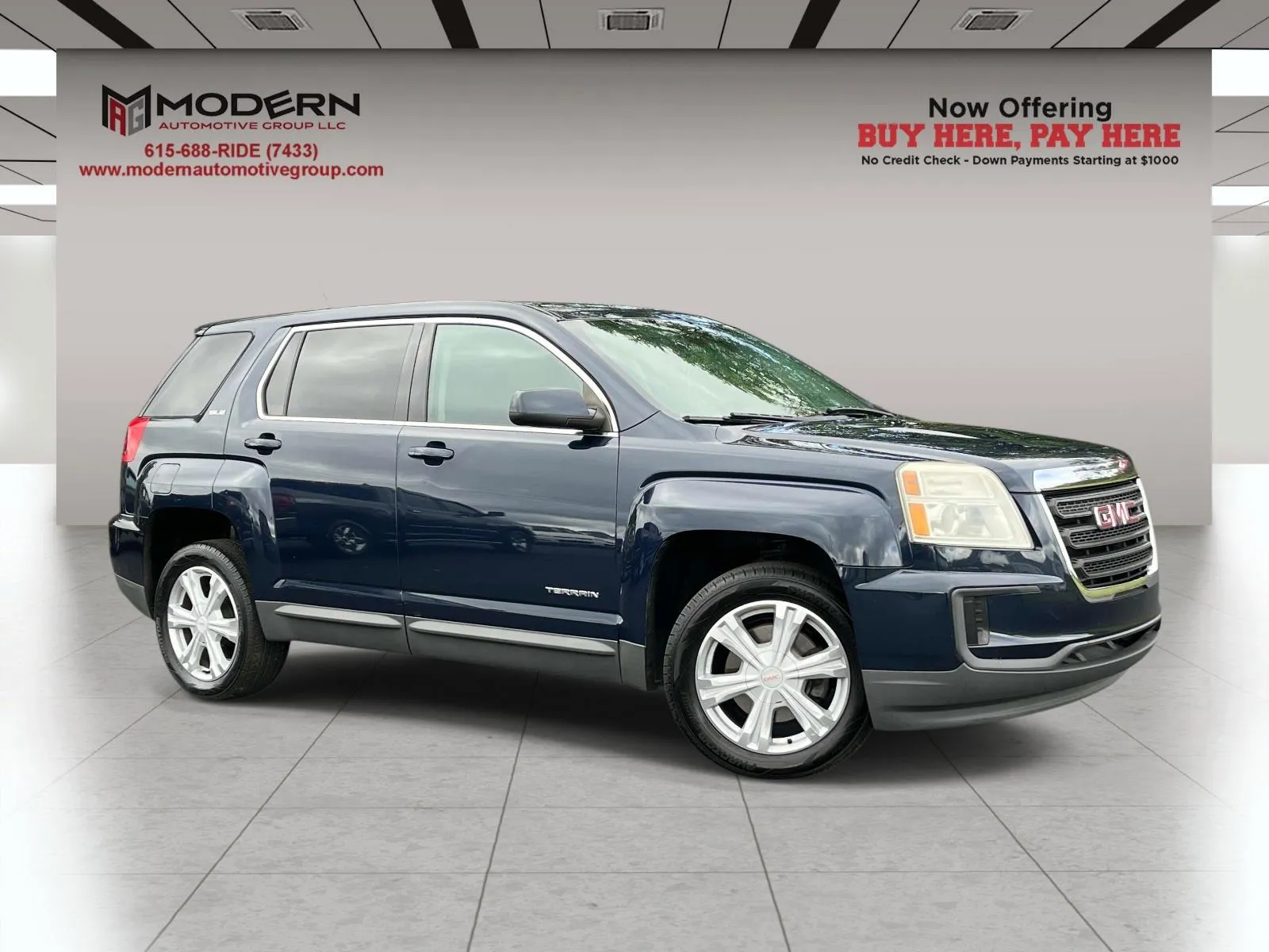 Blue 2017 GMC TERRAIN SLE for sale in Lafayette, TN