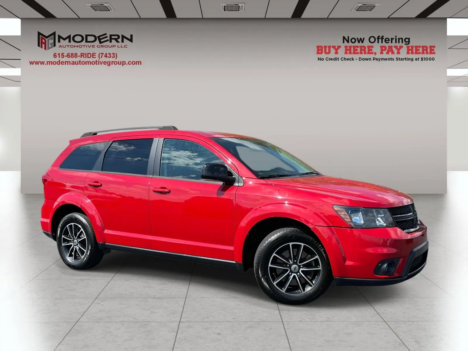 Red 2019 DODGE JOURNEY SE for sale in Lafayette, TN