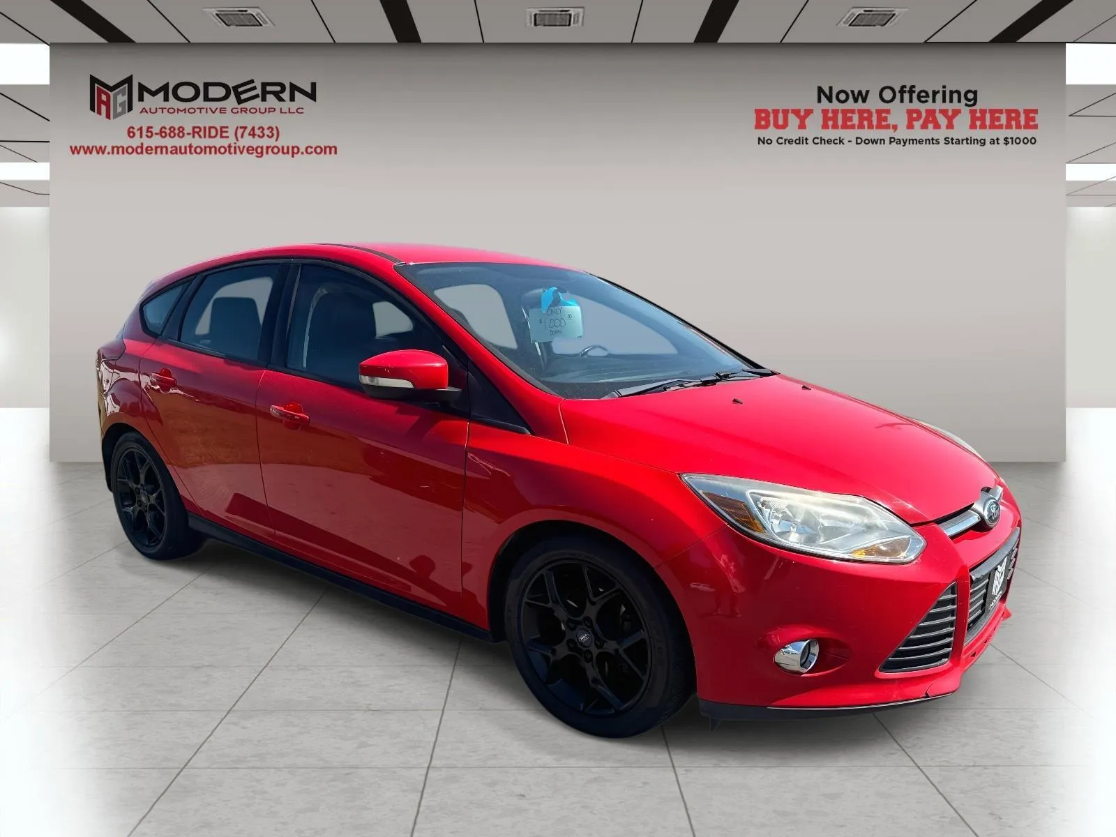 Red 2014 FORD FOCUS SE for sale in Lafayette, TN