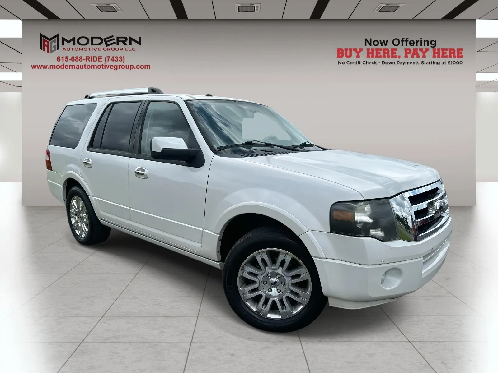 White 2014 FORD EXPEDITION LIMITED for sale in Lafayette, TN