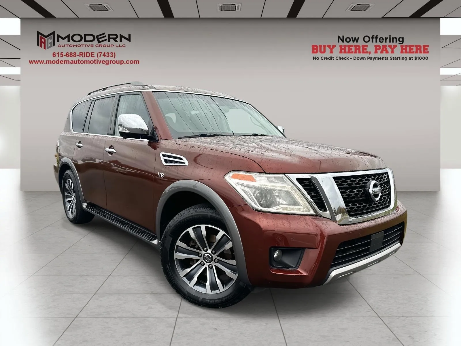 Brown 2017 NISSAN ARMADA SL for sale in Lafayette, TN