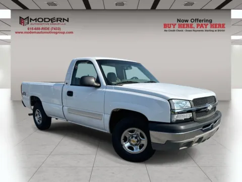 White 2003 CHEVROLET SILVERADO LS for sale in Lafayette, TN