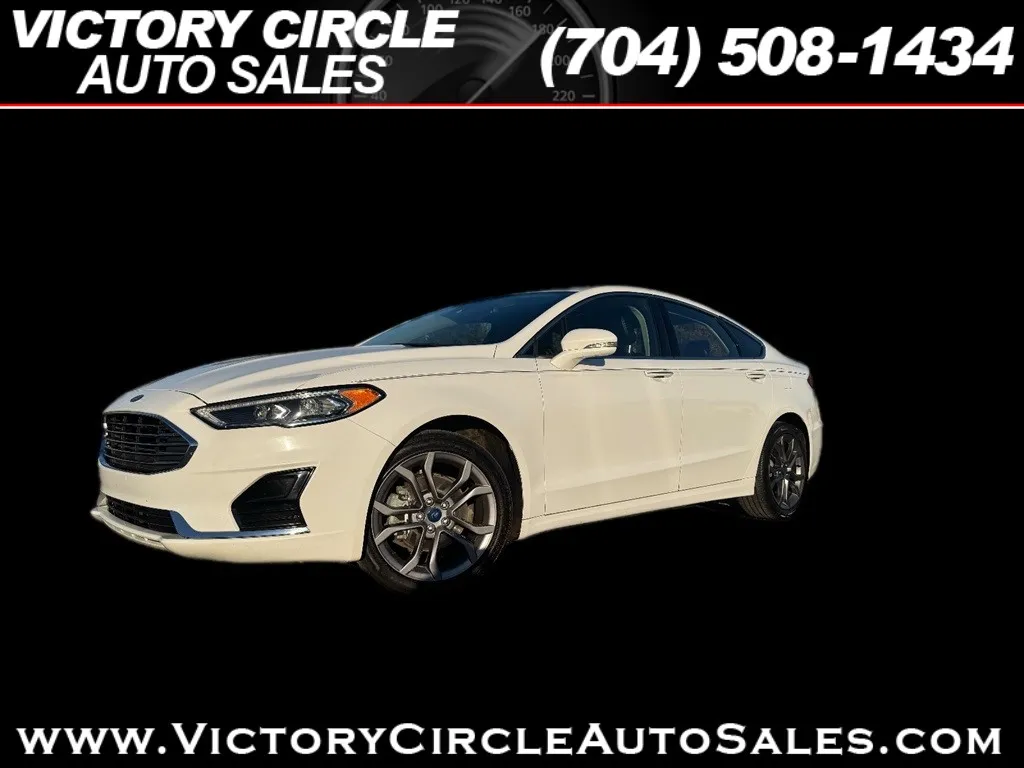 White 2019 Ford Fusion SEL for sale in Troutman, NC