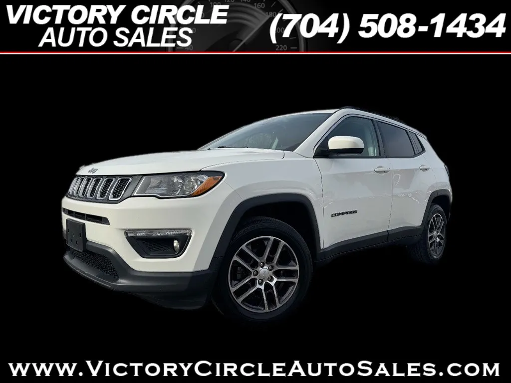 White 2018 Jeep Compass Latitude 4WD for sale in Troutman, NC