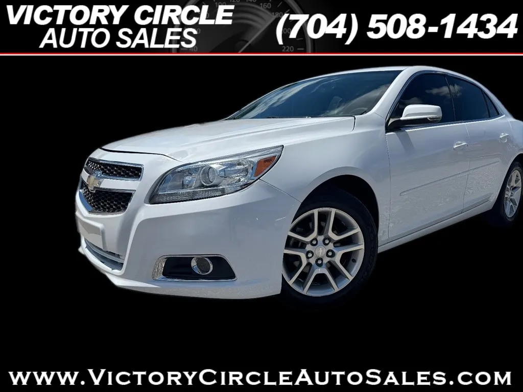 White 2013 Chevrolet Malibu 1LT for sale in Troutman, NC